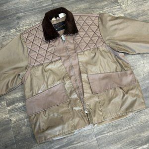Vintage Sears Ted Williams Field Hunting Jacket Tan/Brown Men Size Large‎